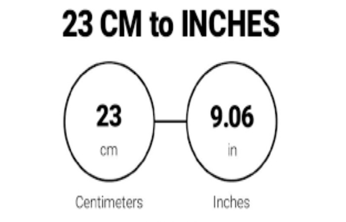 How Much are 23 Centimeters in Inches