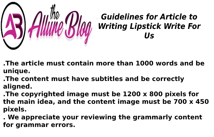 Guidelines for Article the allure blog