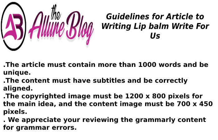 Guidelines for Article the allure blog 