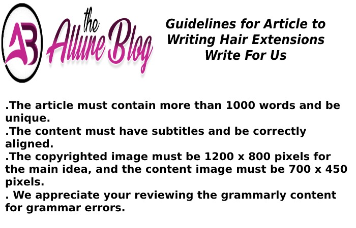 Guidelines for Article the allure blog 