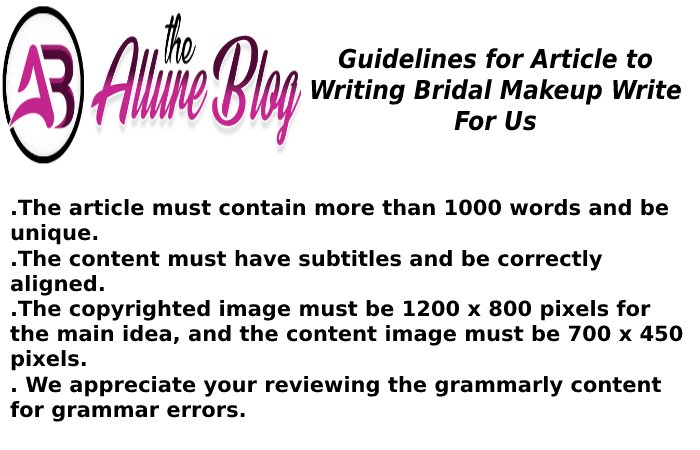 Guidelines for Article the allure blog 