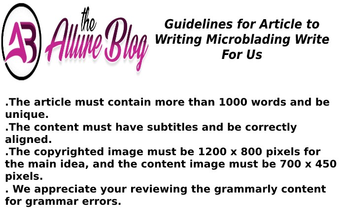 Guidelines for Article the allure blog 