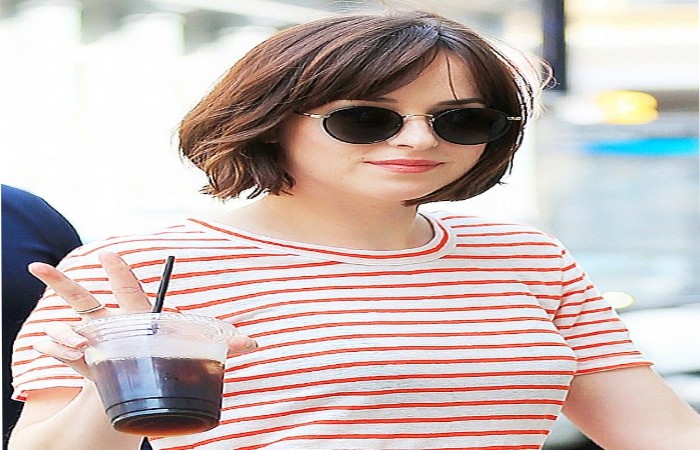 How to Cut Dakota Johnson Bangs