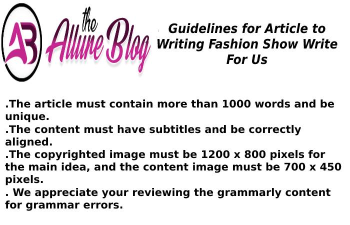 Guidelines for Article the allure blog